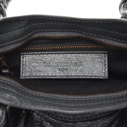 Balenciaga Agneau Giant 12 Gunmetal Hardware Mini City Gris Fossile 7 of 8