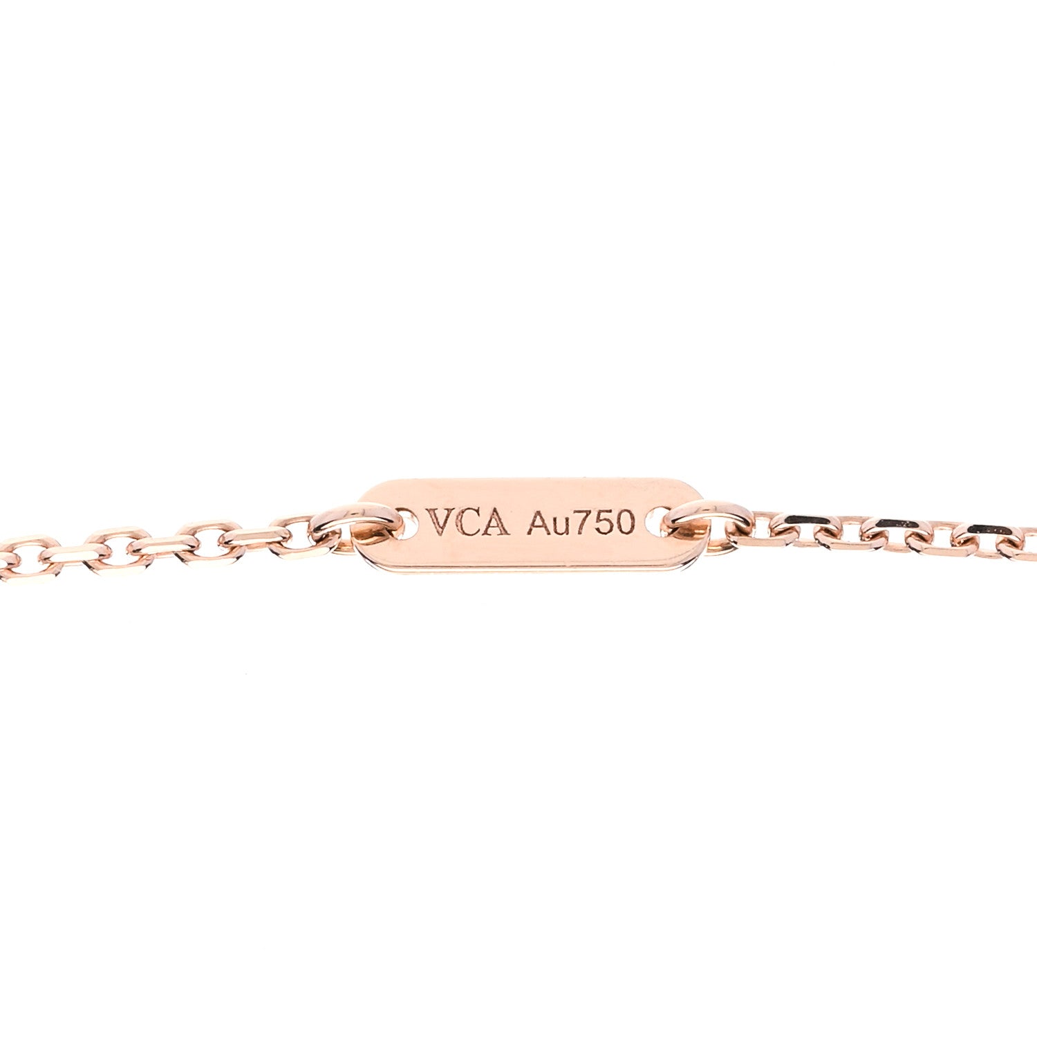 Van Cleef & Arpels 18K Rose Gold Sweet Alhambra Pendant Necklace 6 of 7