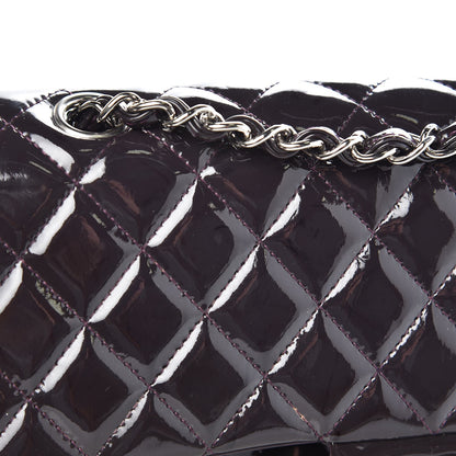 Chanel Patent Quilted Medium Double Flap Purple 8 of 14