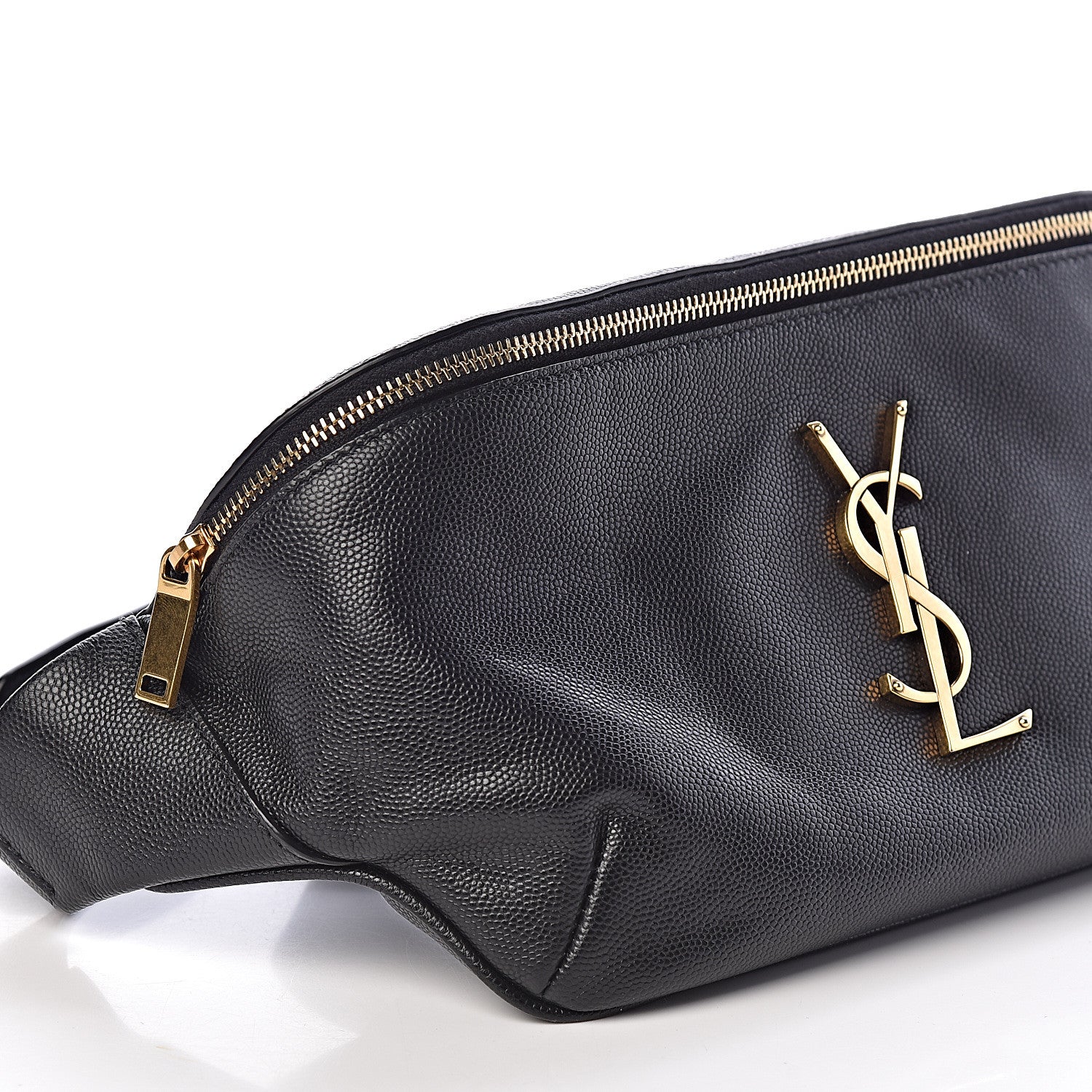 Saint Laurent Grain De Poudre Monogram Belt Bag Black 8 of 9