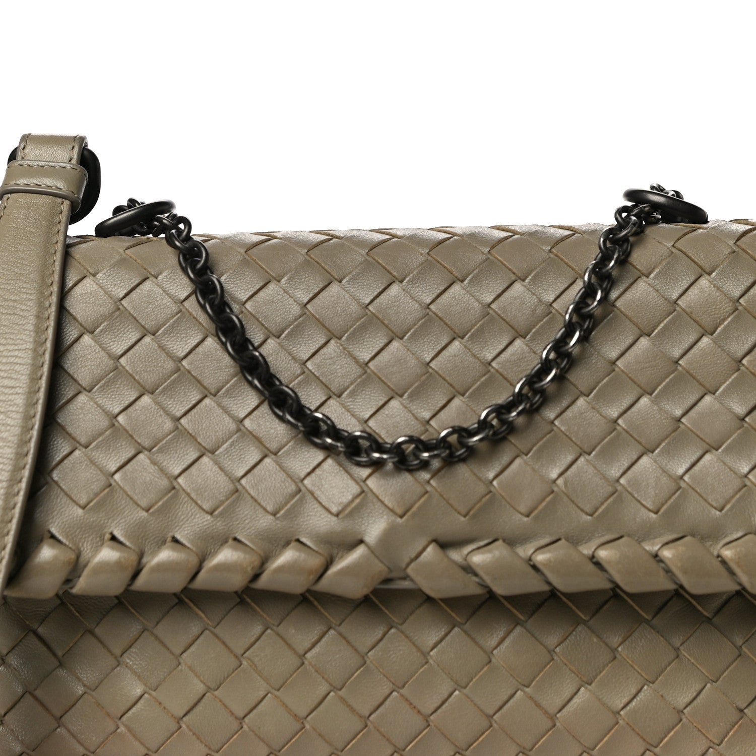 Bottega Veneta Nappa Intrecciato Baby Olimpia Shoulder Bag Mink 6 of 13