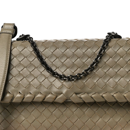 Bottega Veneta Nappa Intrecciato Baby Olimpia Shoulder Bag Mink 6 of 13