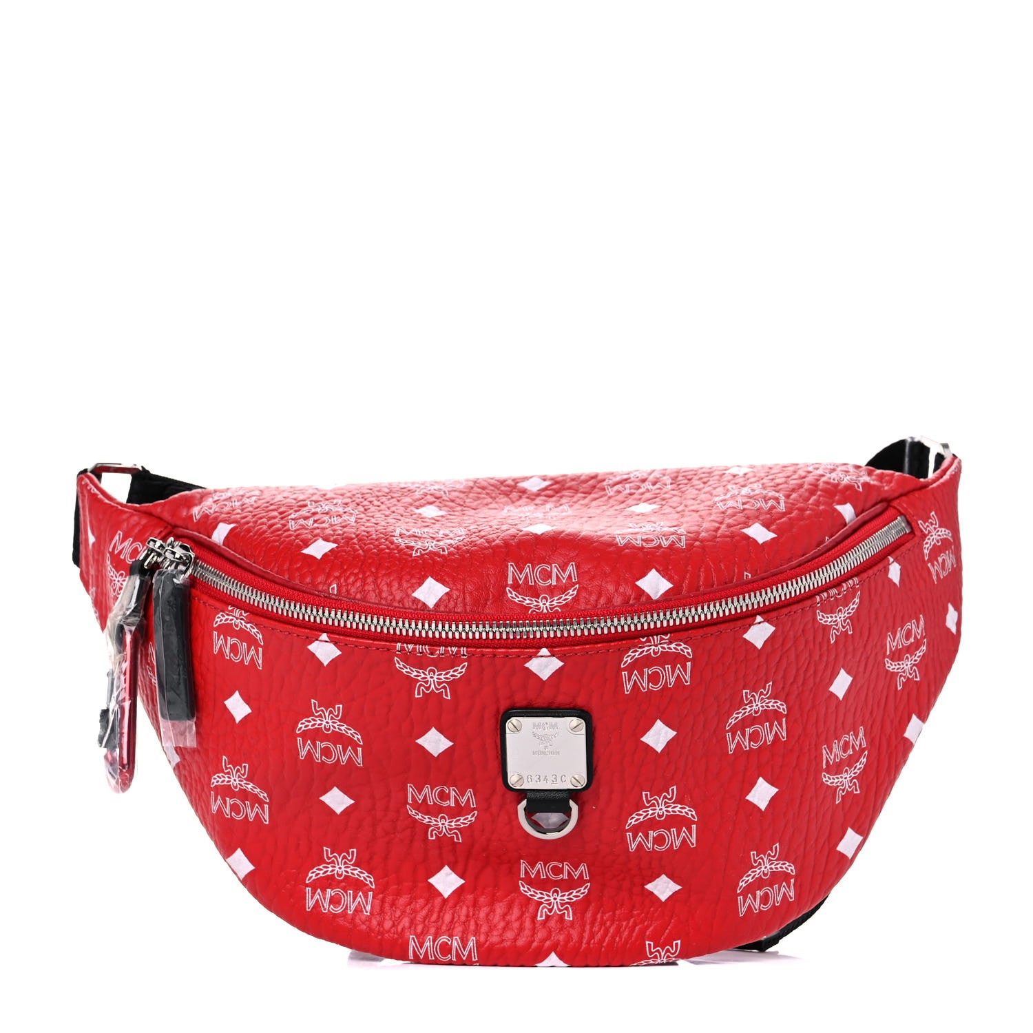 MCM Visetos Large Fursten Belt Bag Red 1 of 10