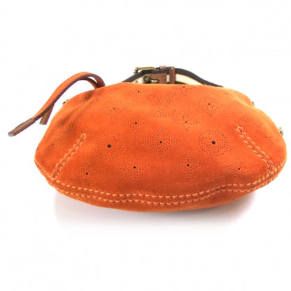 Louis Vuitton Suede Mahina Onatah Pochette Orange 4 of 9