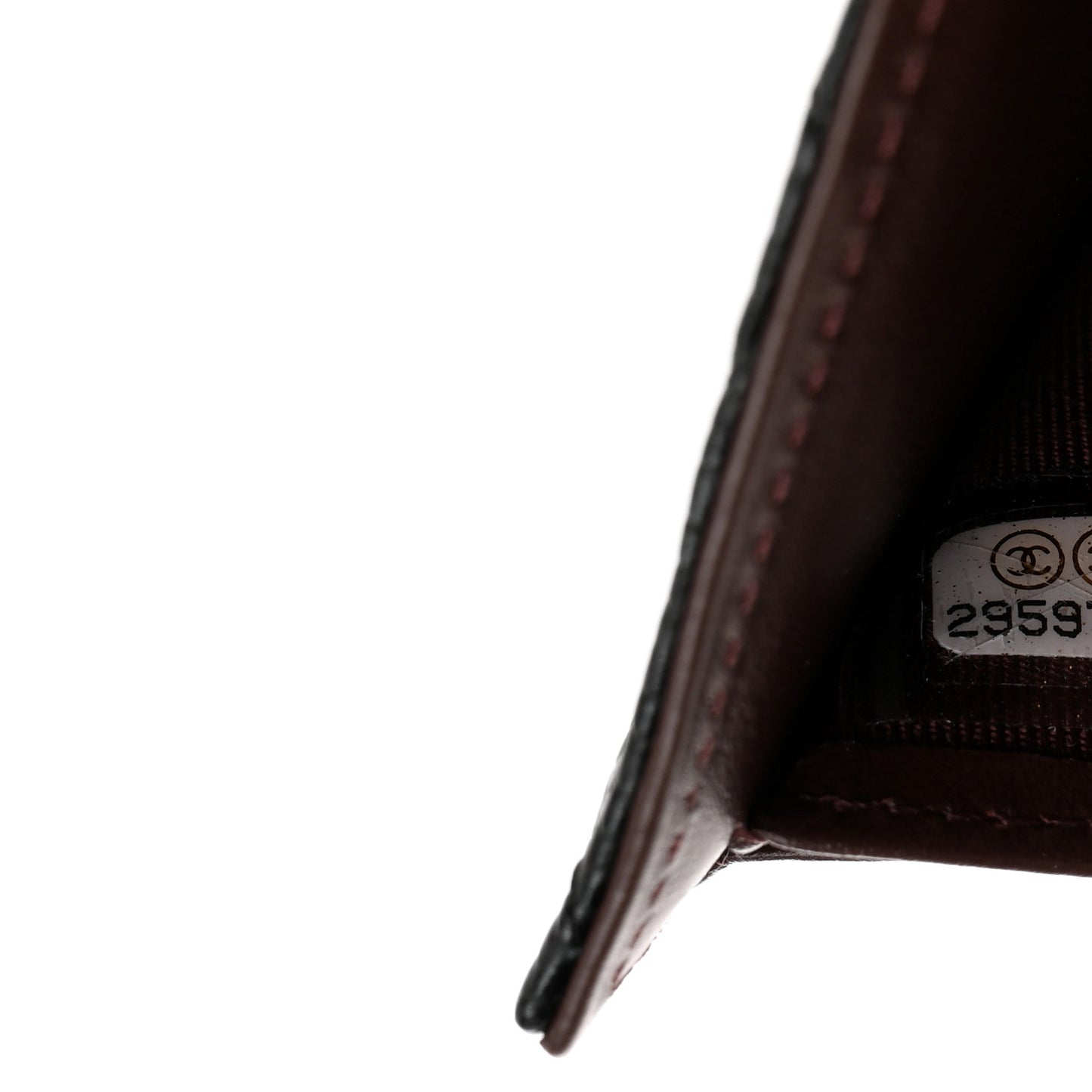 Caviar Quilted Compact Flap Wallet Black