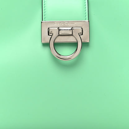 Salvatore Ferragamo Calfskin Trifolio Shoulder Bag Light Green 10 of 13