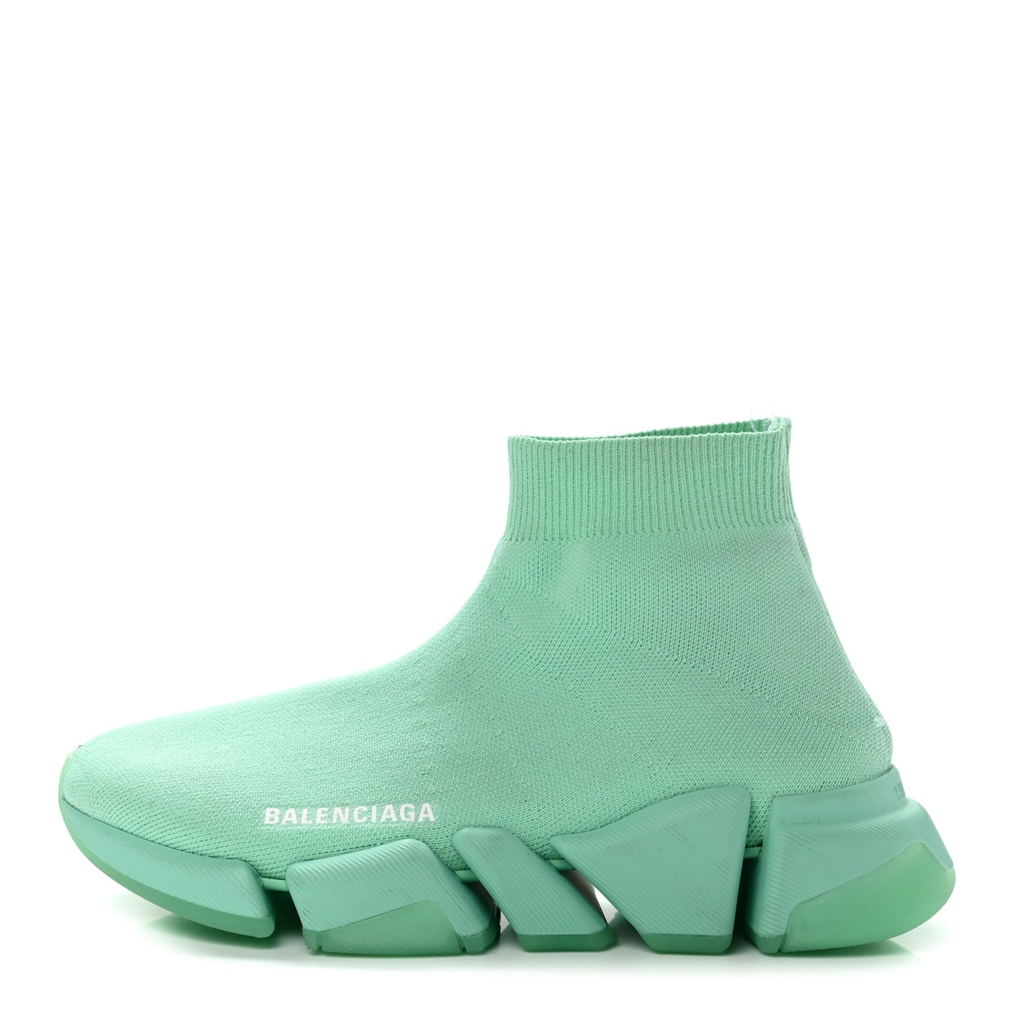 Technical 3D Recycled Knit Womens Speed 2.0 Transparent Sole Sneakers 37 Mint