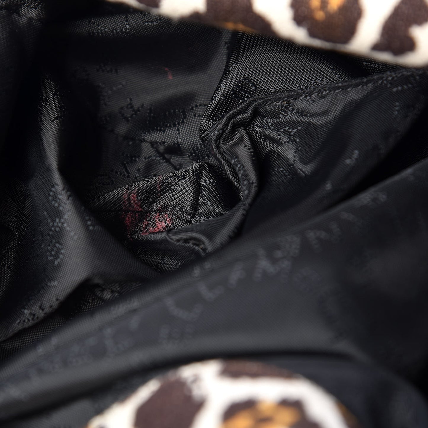 Linen Leopard Falabella Fold Over Tote Fawn