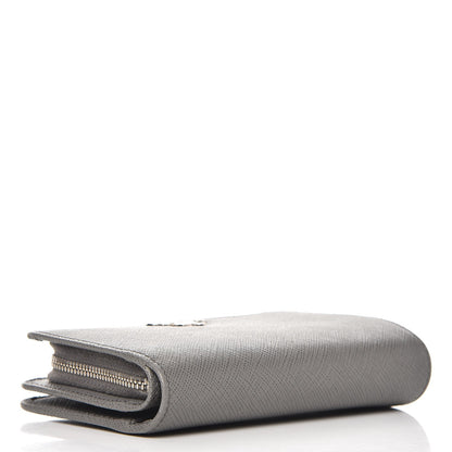 Prada Saffiano Metal Compact Wallet Marmo 4 of 8