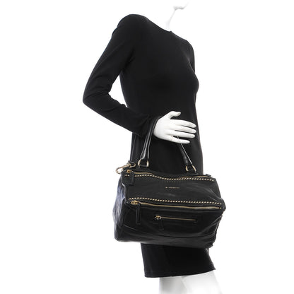 Givenchy Washed Lambskin Medium Studded Pandora Black 3 of 8