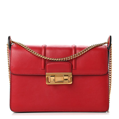 Lanvin Smooth Calfskin Small Jiji Shoulder Bag Red 1 of 10