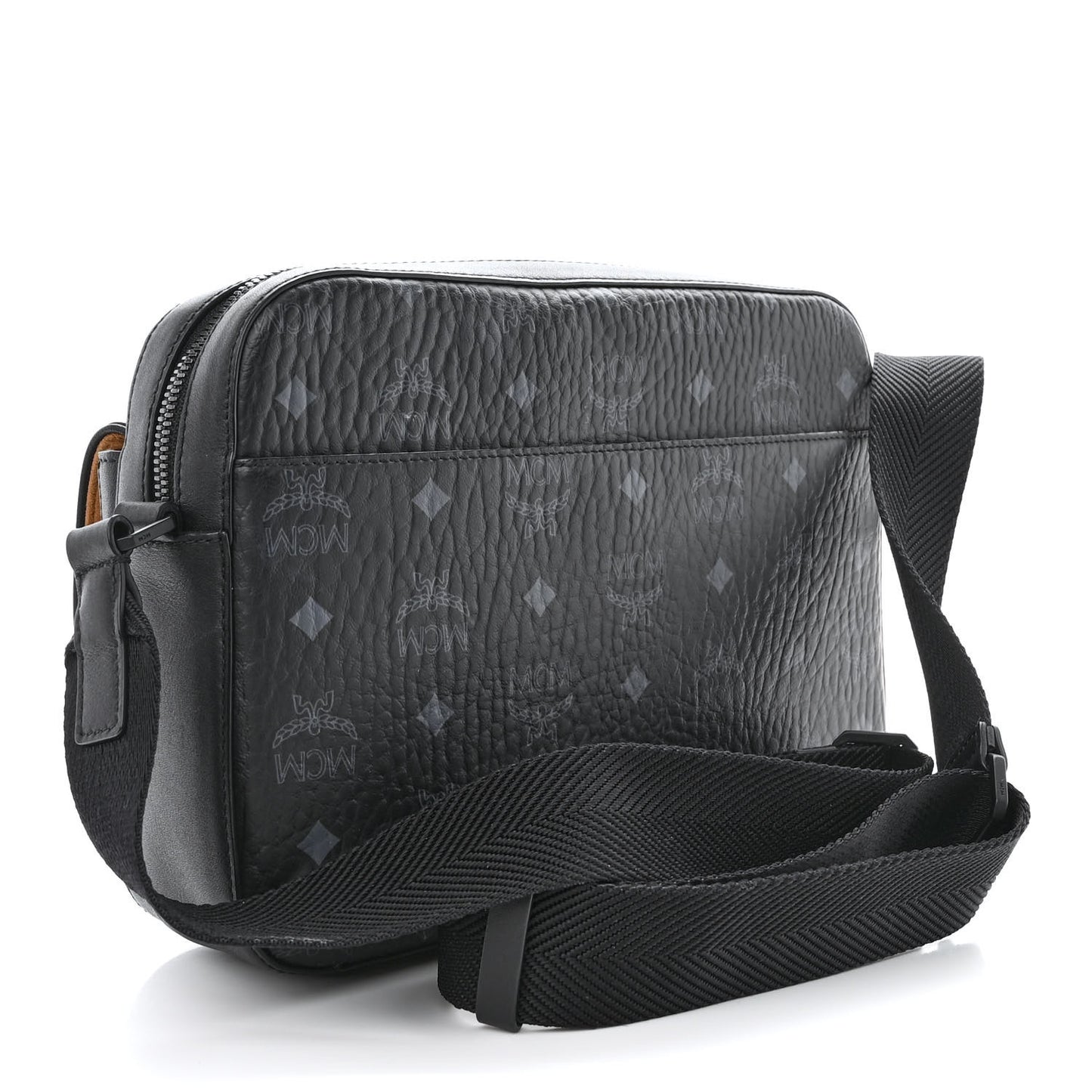 Visetos Monogram Medium Aren Crossbody Black