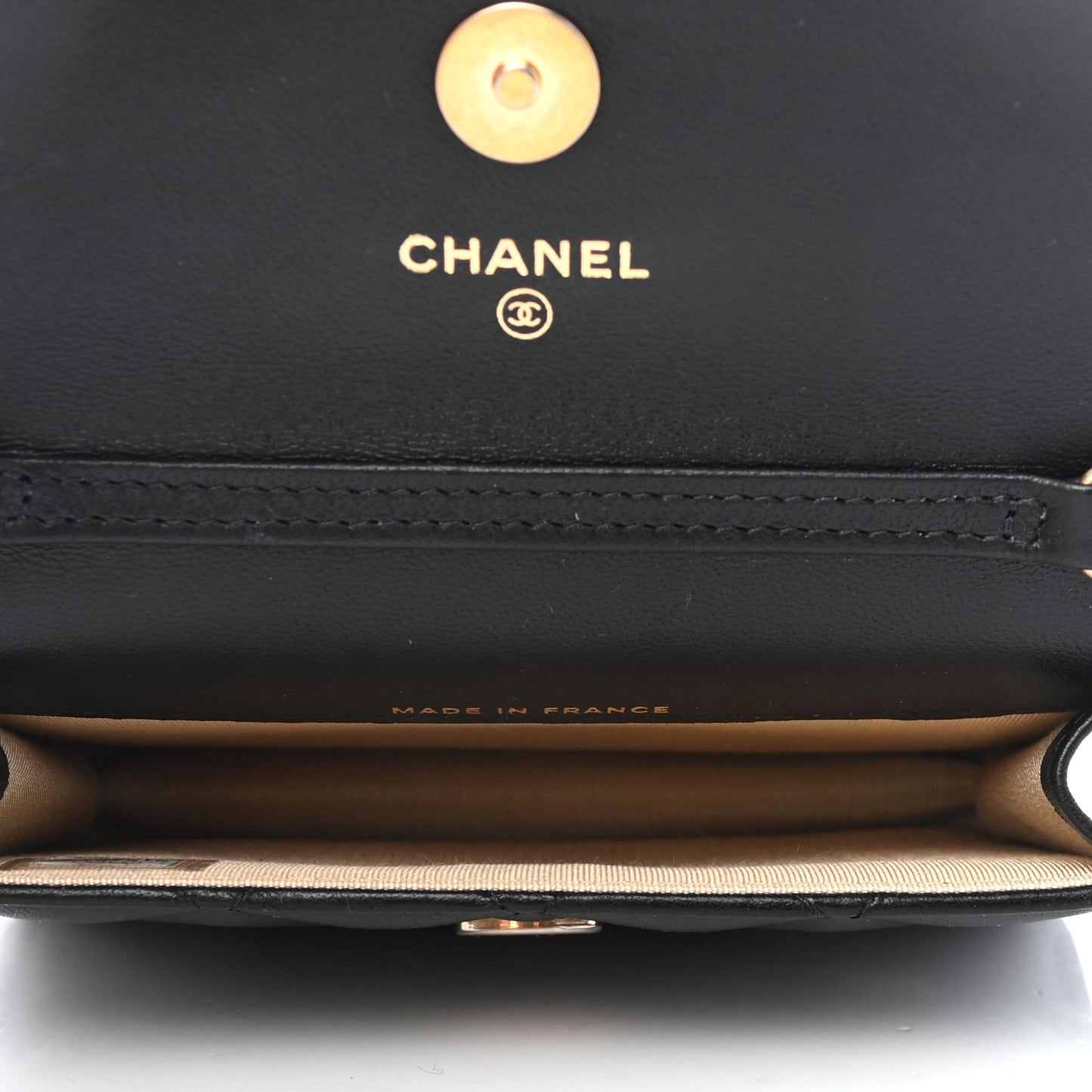 Lambskin Quilted Pearl Crush Clutch With Chain Black