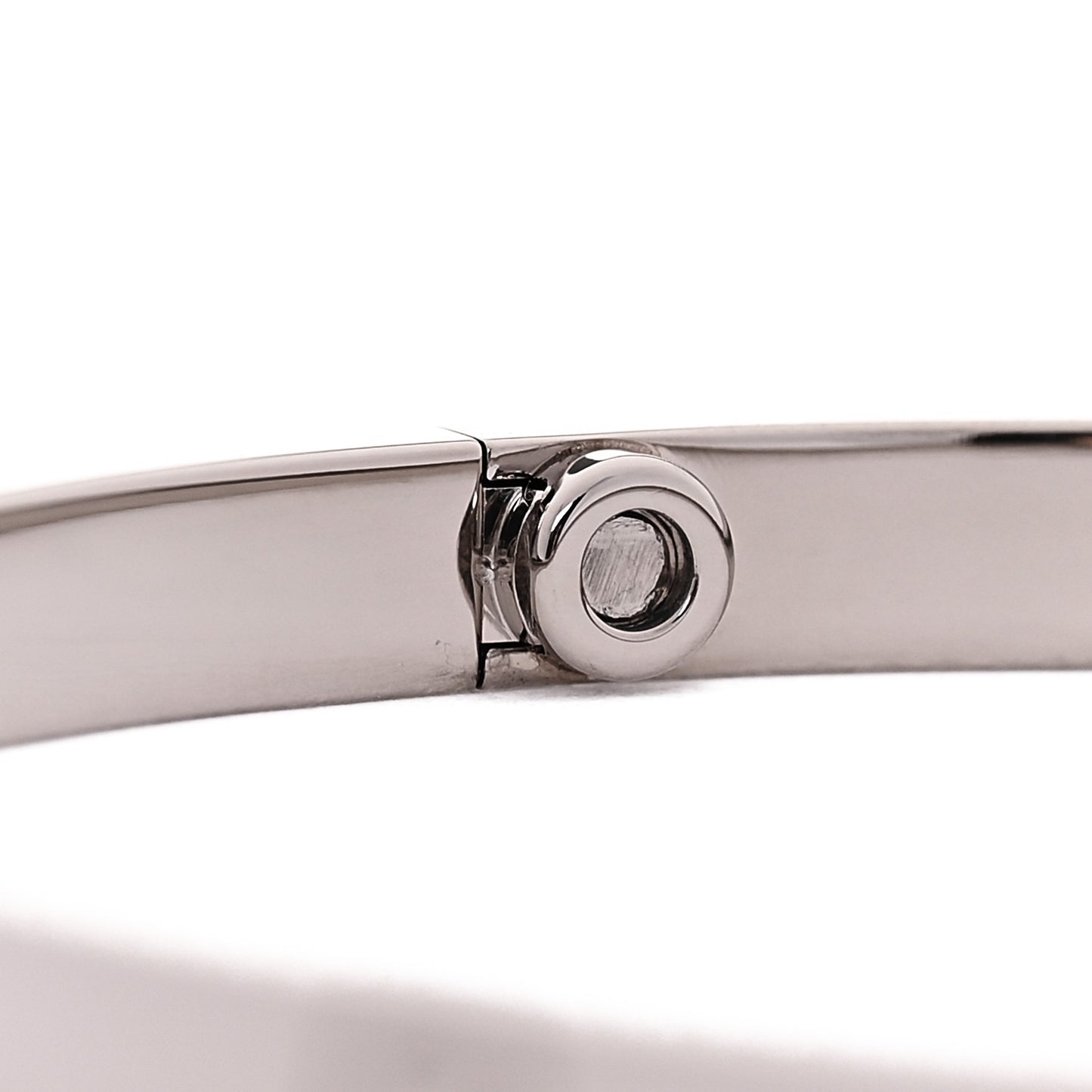 18K White Gold Small LOVE Bracelet 17