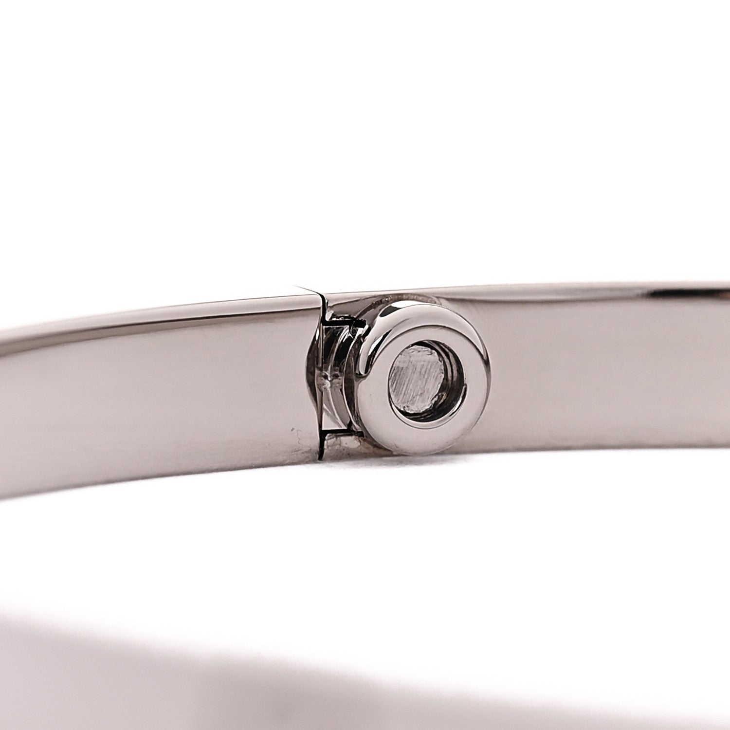 Cartier 18K White Gold Small LOVE Bracelet 17 5 of 7