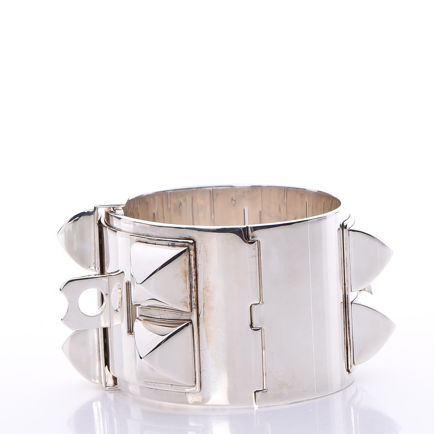 Hermes Sterling Silver Collier De Chien Bracelet SH 3 of 7