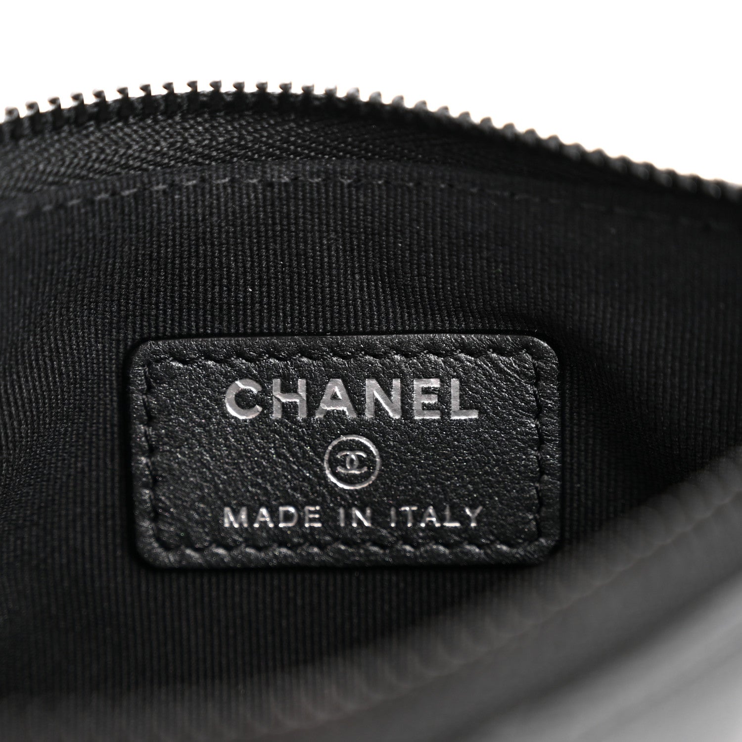 Chanel Iridescent Lambskin Quilted Cosmetic Case So Black 6 of 8