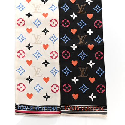 Louis Vuitton Silk Game On Bandeau Black White 2 of 4