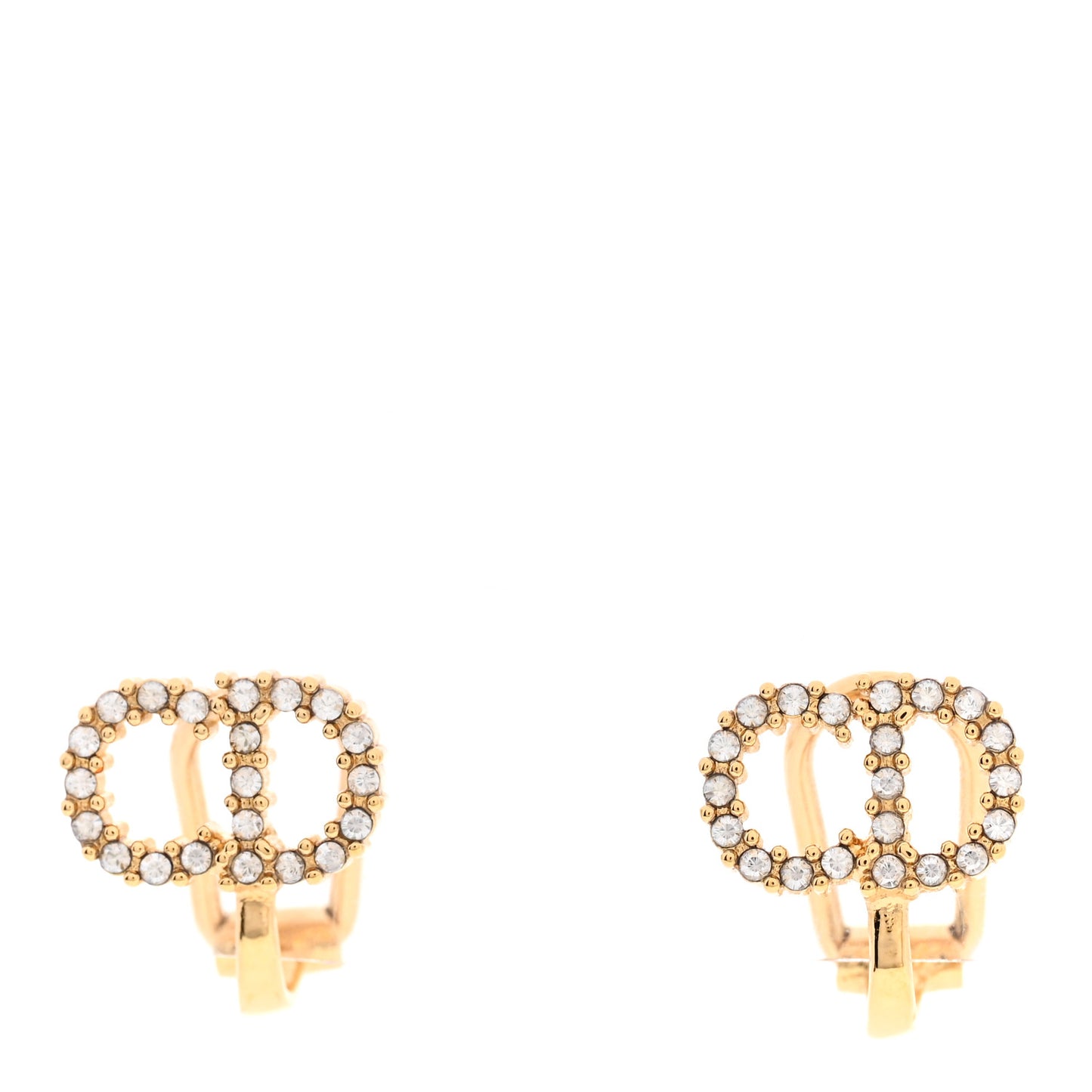 Crystal Clair D Lune Clip On Earrings Gold