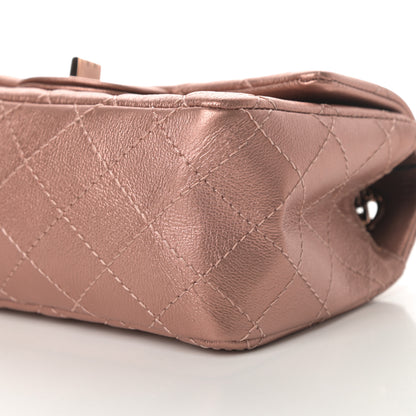 Chanel Metallic Grained Calfskin Quilted 2.55 Reissue Mini Flap Copper Pink 10 of 11