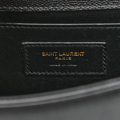 Saint Laurent Grain De Poudre Small Monogram Kate Satchel Black 7 of 9