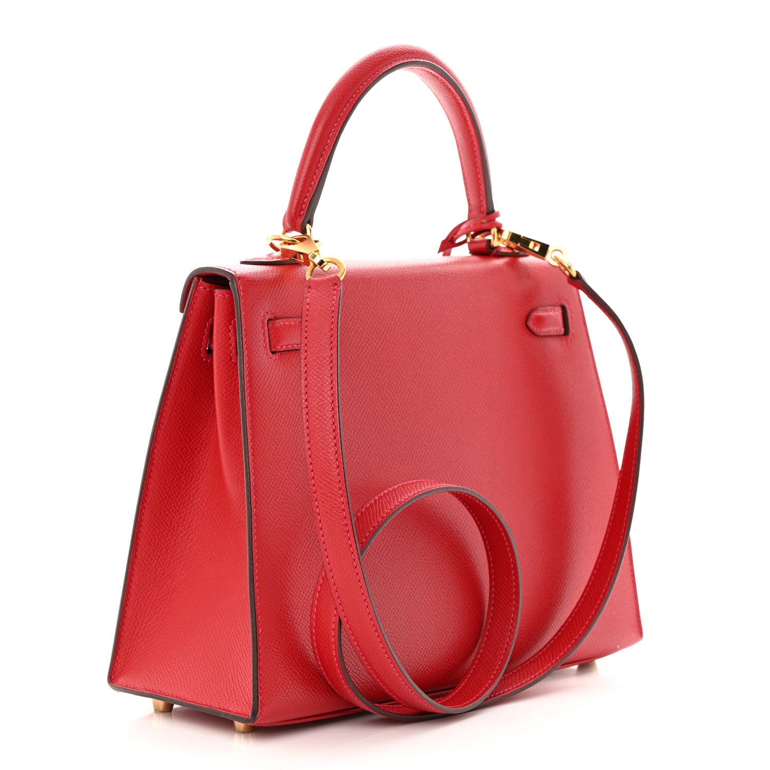 Hermes Epsom Kelly Sellier 25 Rouge Casaque 3 of 11
