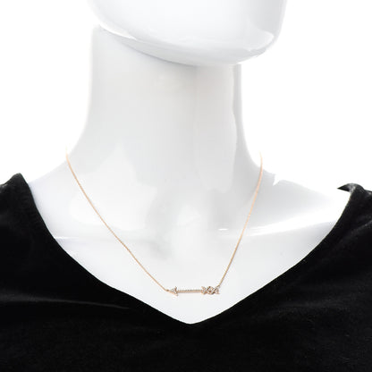 Tiffany 18K Rose Gold Diamond Paloma's Graffiti Arrow Pendant Necklace 2 of 7