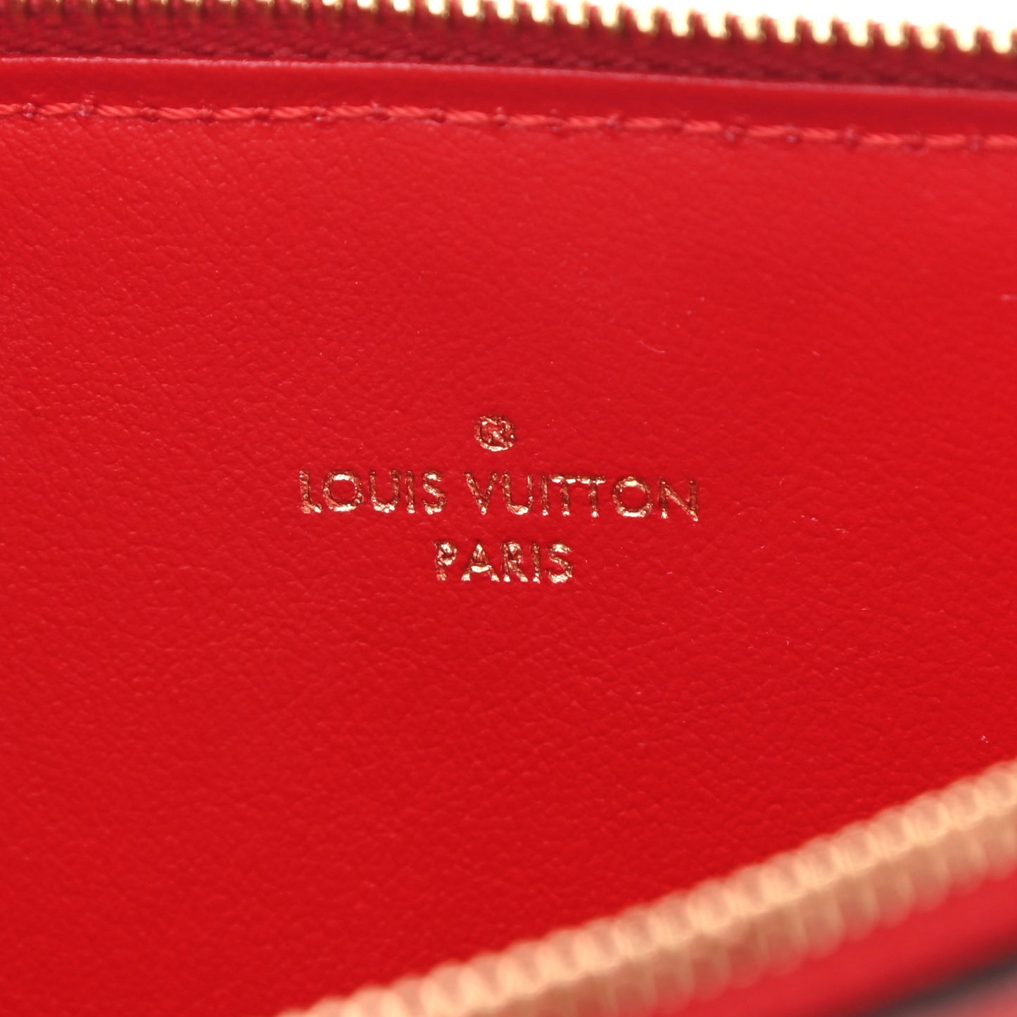 Empreinte Felicie Chain Wallet Zippered Insert Cherry