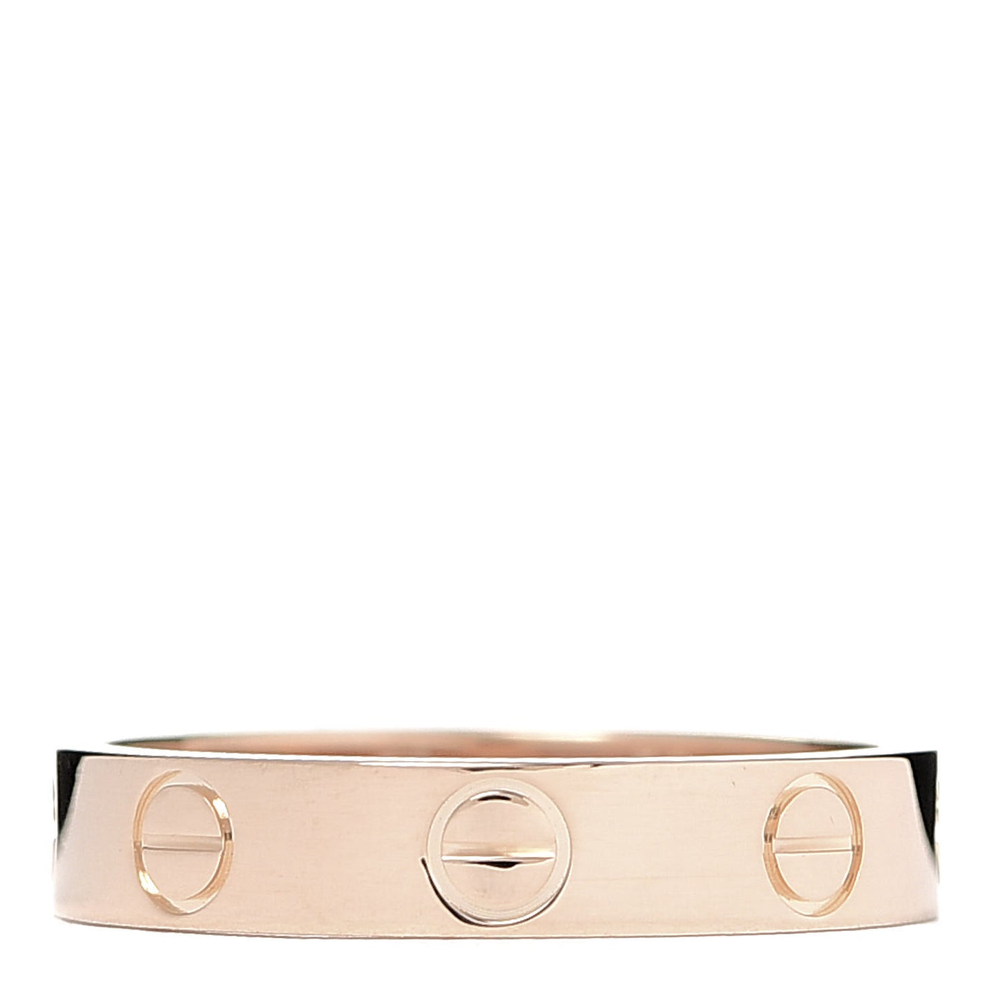 18K Pink Gold 3.5mm LOVE Wedding Band Ring 50 5.25