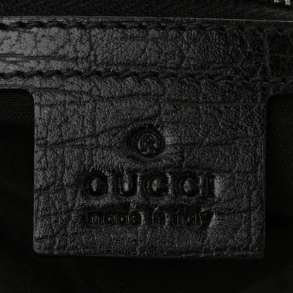 Gucci Monogram Medium Horsebit Chain Hobo Black 11 of 19