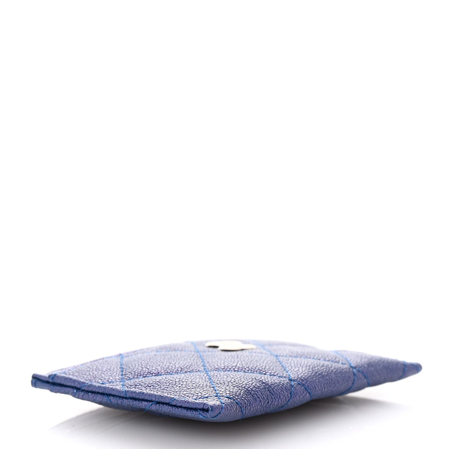 Chanel Iridescent Caviar Quilted Card Holder Dark Blue 4 of 9