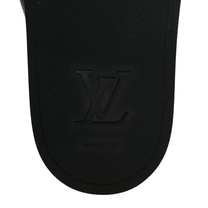 Louis Vuitton Monogram Eclipse Mens Mirabeau Thong Sandals 9.5 7 of 13