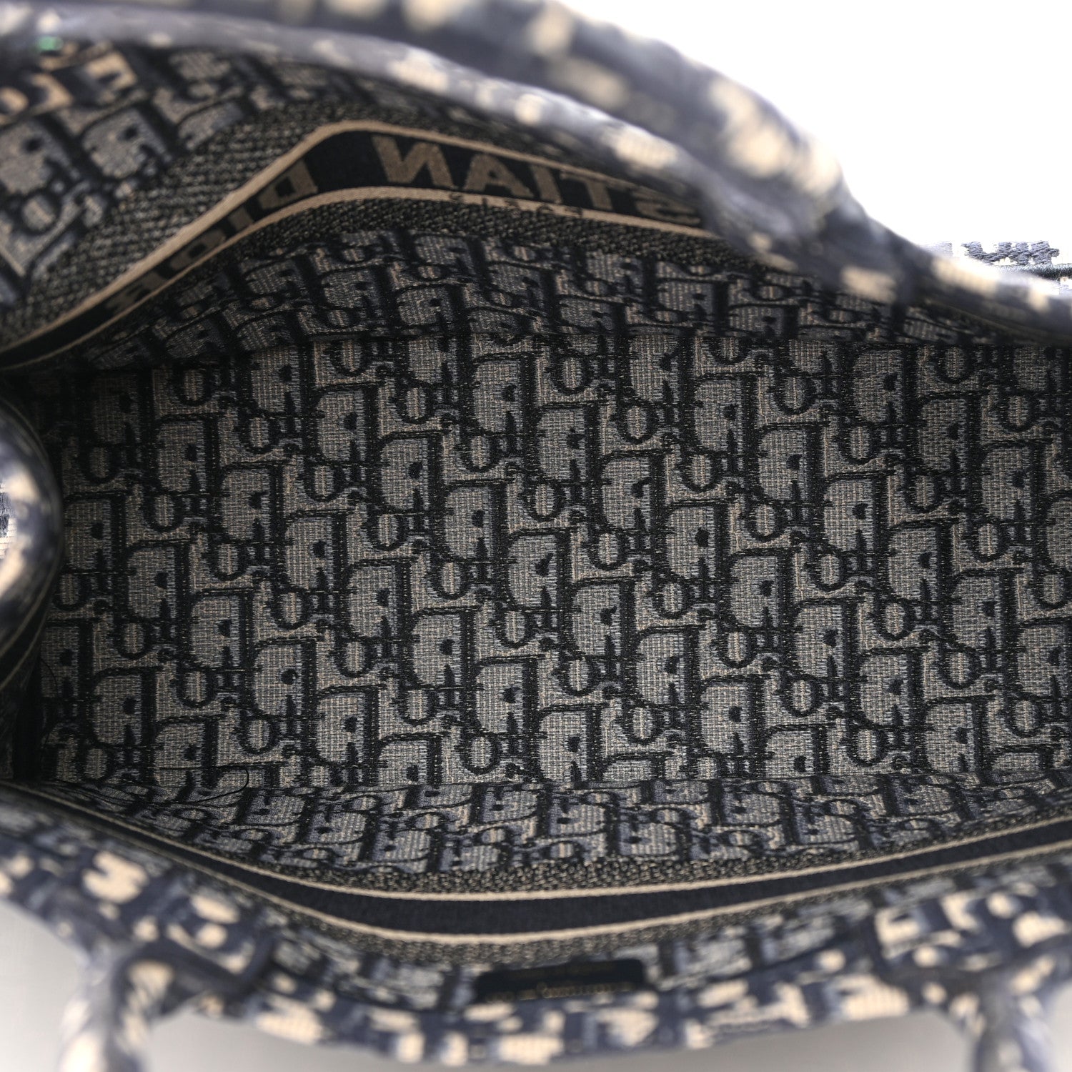 Christian Dior Oblique Medium Book Tote Blue Multicolor 5 of 15