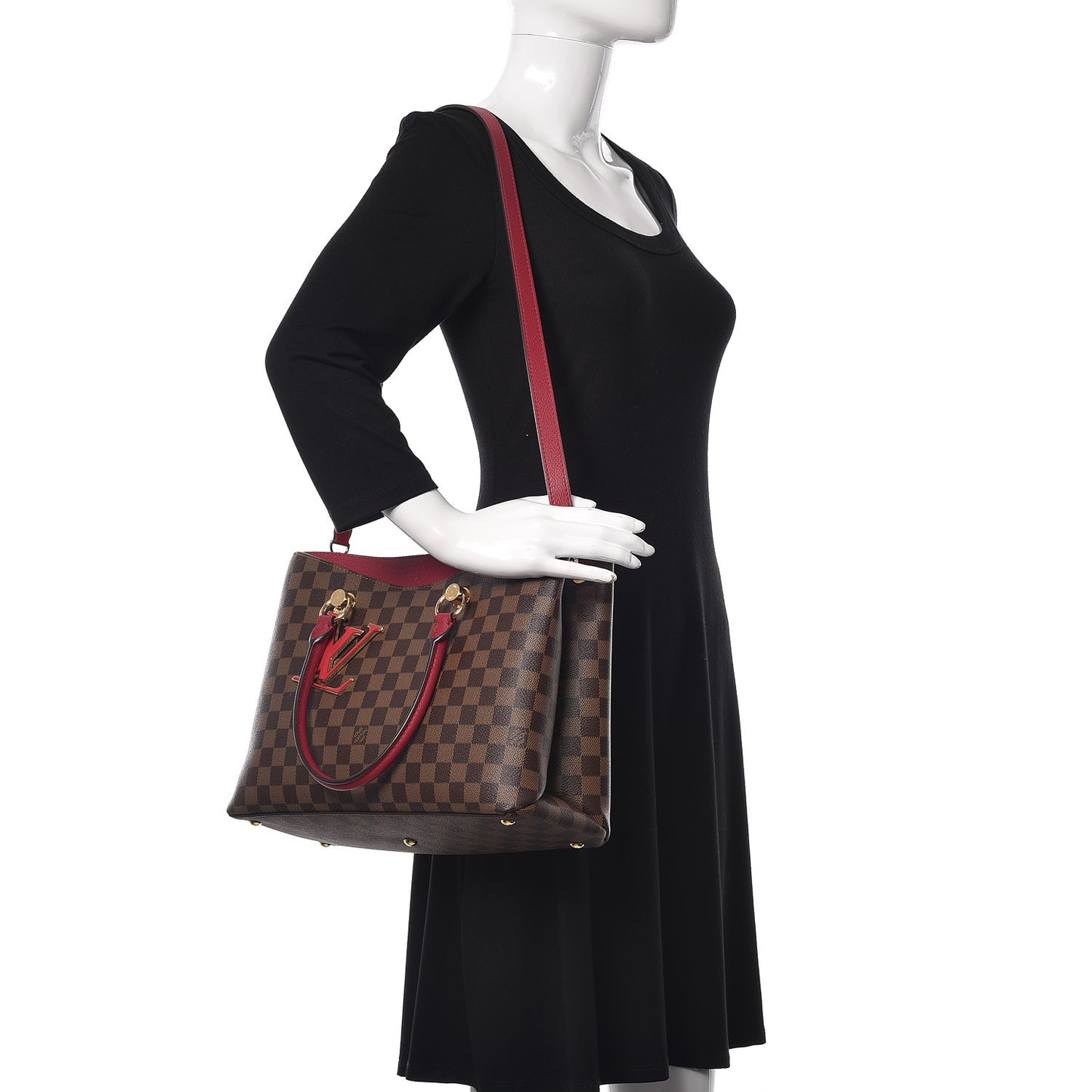 Damier Ebene LV Riverside Lie De Vin