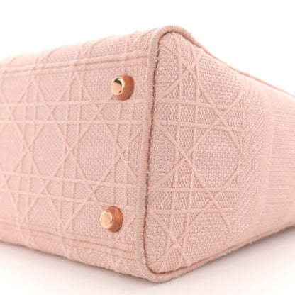 Christian Dior Canvas Embroidered Cannage Medium Lady D-Lite Bois de Rose 10 of 11
