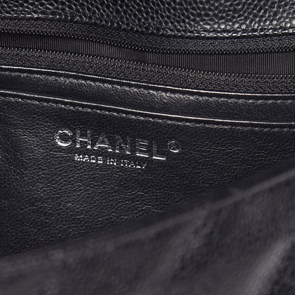 Chanel Caviar Quilted Jumbo Single Flap Black 8 of 13