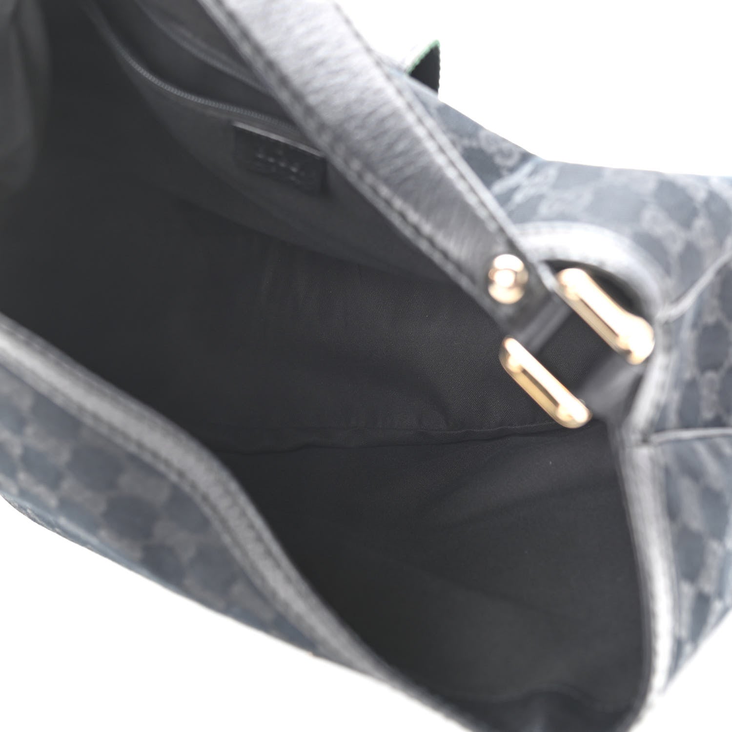 Gucci Monogram Large New Ladies Web Hobo Black 5 of 14