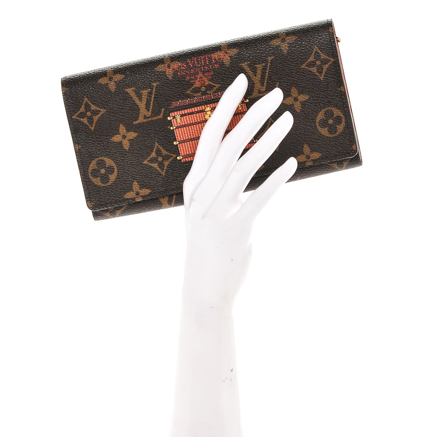Louis Vuitton Monogram Trunks and Locks Sarah Wallet 2 of 6