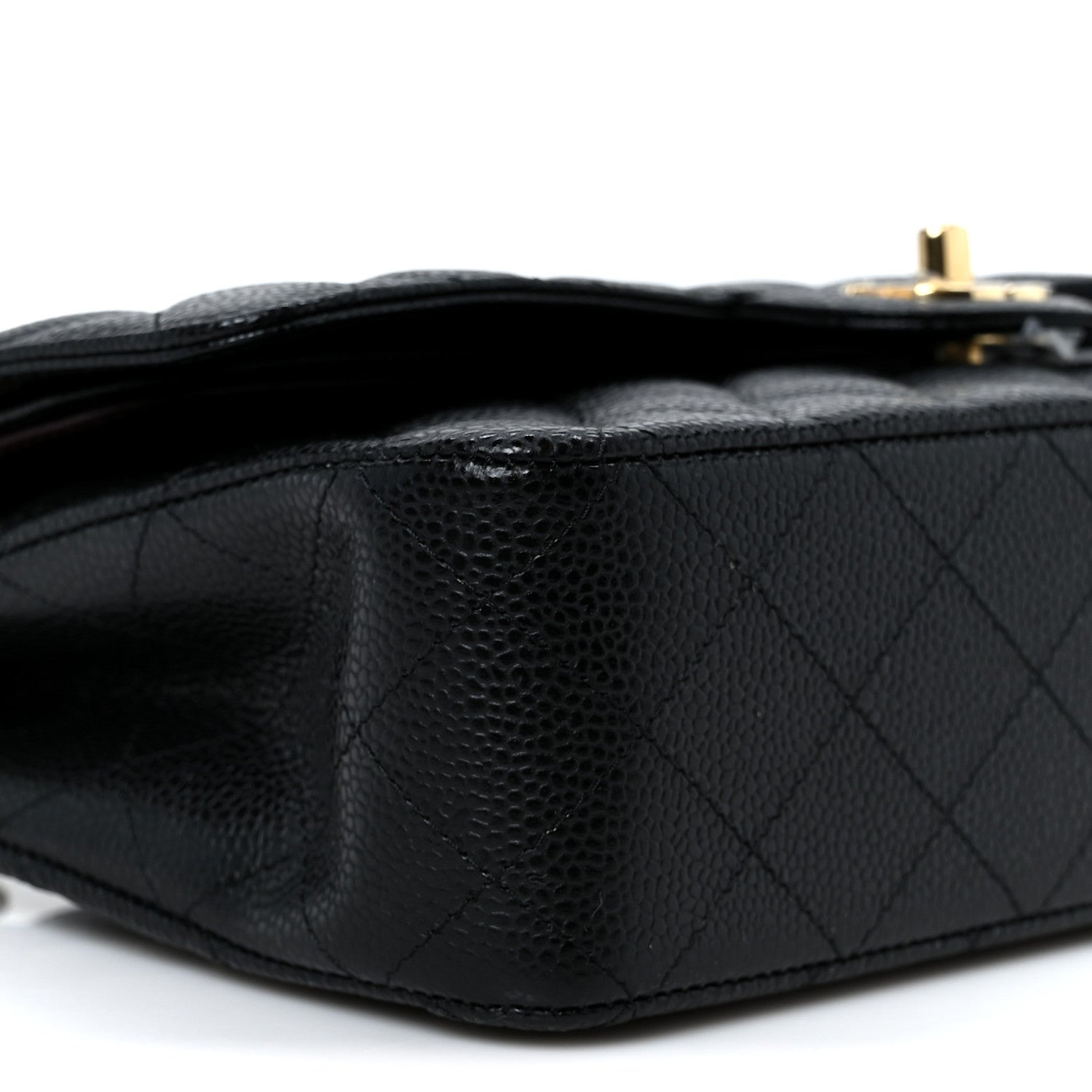 Chanel Caviar Quilted Medium Double Flap Black 10 of 12