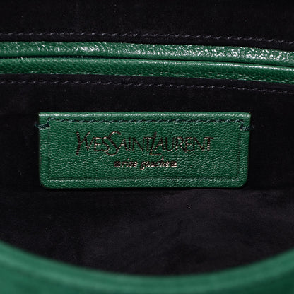Saint Laurent Suede Nadja Shoulder Bag Green 6 of 7