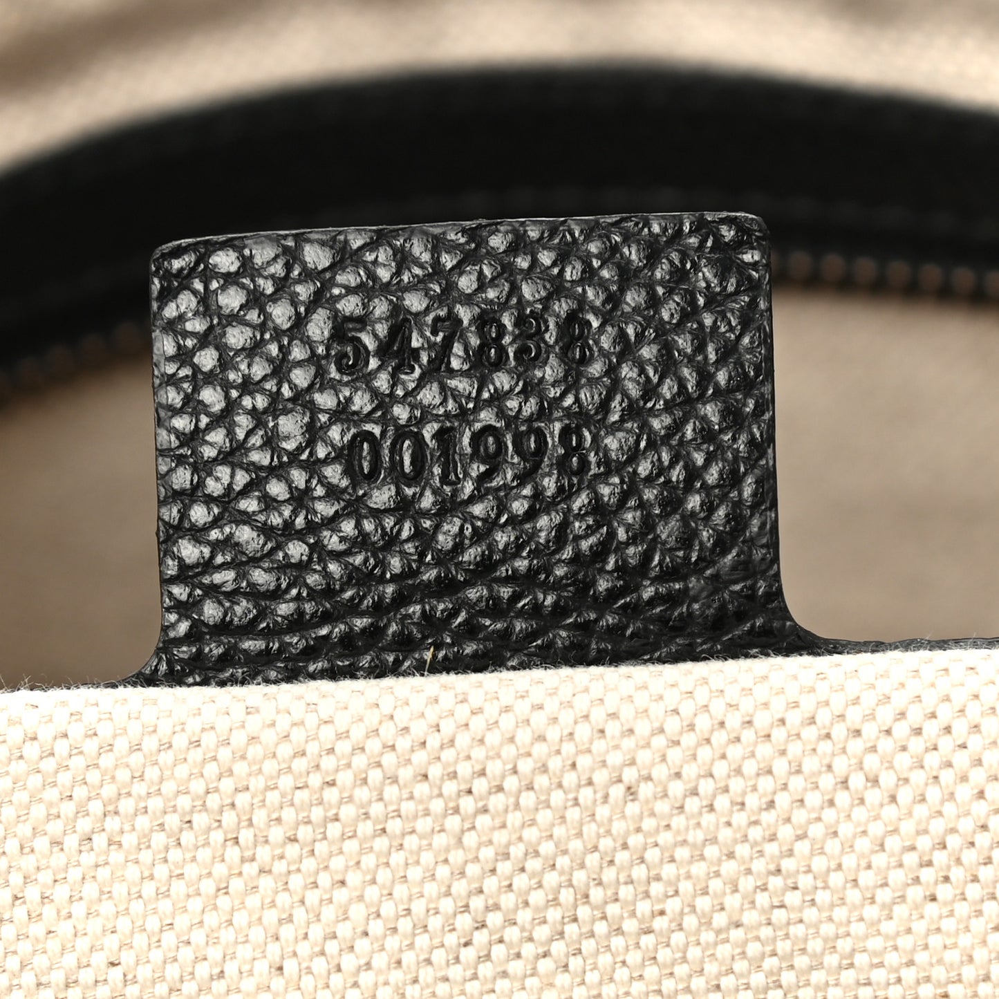 Grained Calfskin Logo Duffle Bag Black
