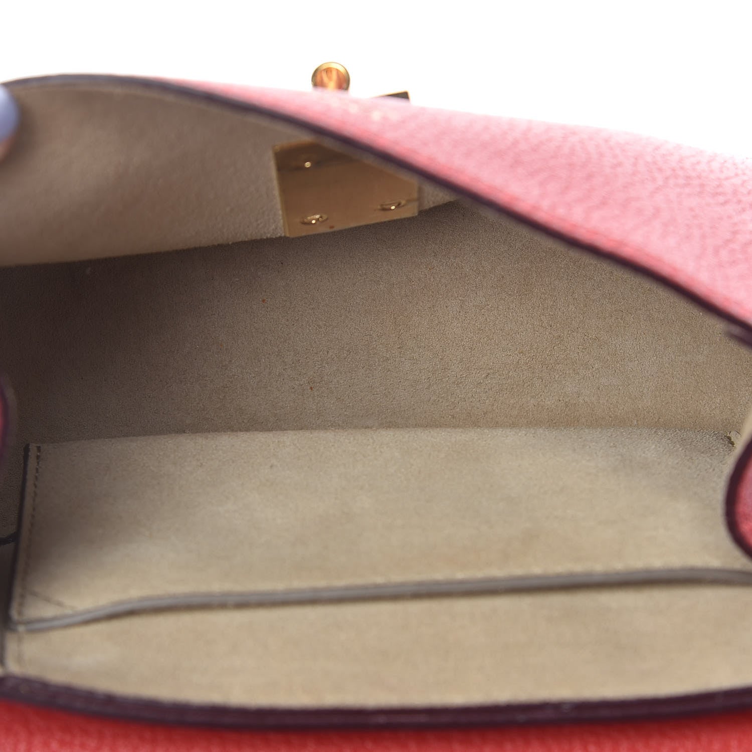 Chloe Grained Lambskin Mini Drew Shoulder Bag Plaid Red 5 of 12