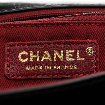 Chanel Glazed Calfskin Quilted Medium Bubble CC Flap Black 6 of 10