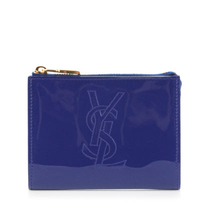 Saint Laurent Patent Belle De Jour Coin Purse Royal Blue 1 of 6