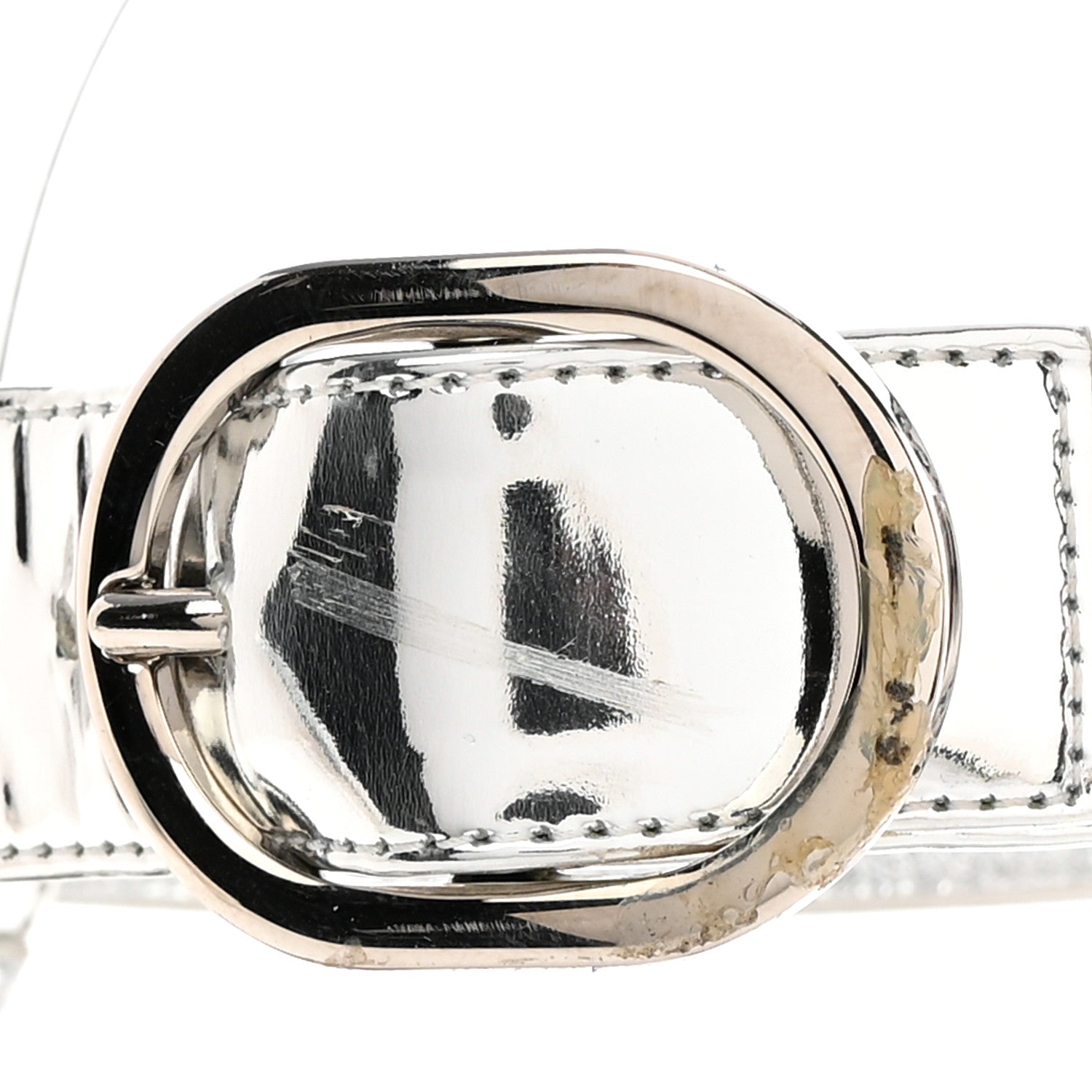 Valentino Garavani Metallic Roman Stud Ankle Strap 80mm Pumps 35 Silver 16 of 16