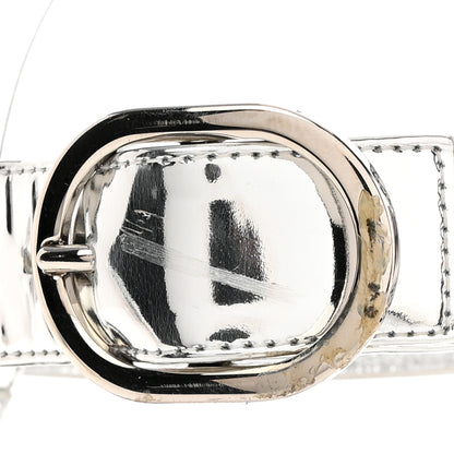 Valentino Garavani Metallic Roman Stud Ankle Strap 80mm Pumps 35 Silver 16 of 16