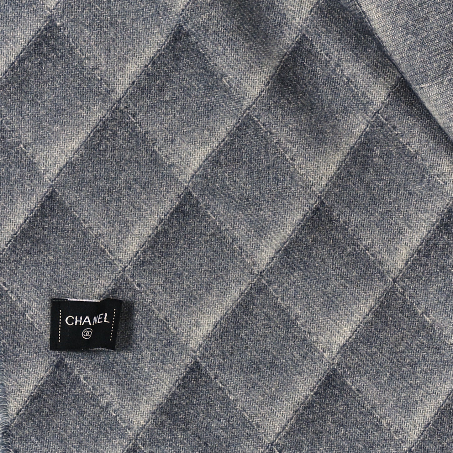 Cashmere Quilted Print CC Scarf Grey Multicolor