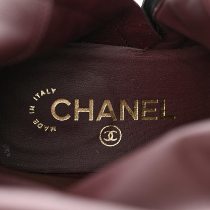 Chanel Calfskin Chain HIgh Boots 37.5 Black 8 of 12