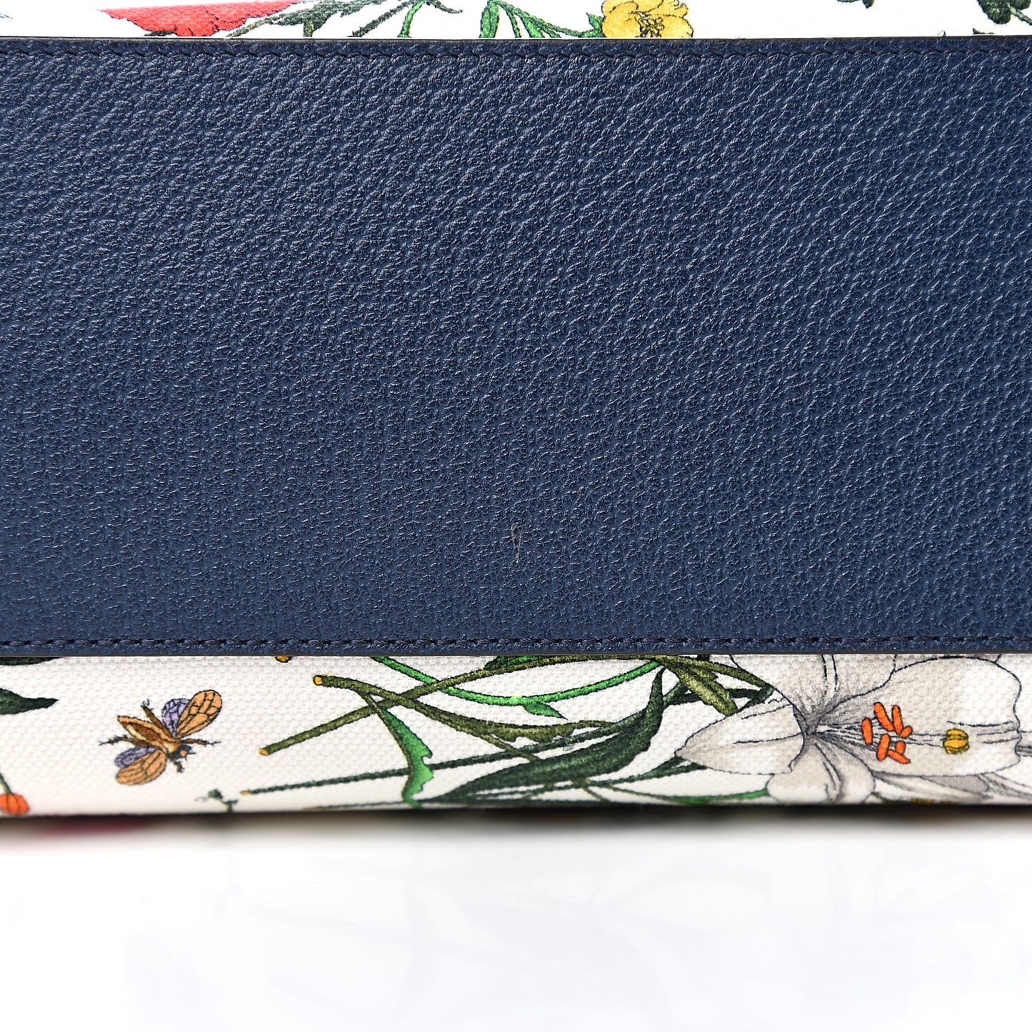 Canvas Large Flora Tote Navy Multicolor