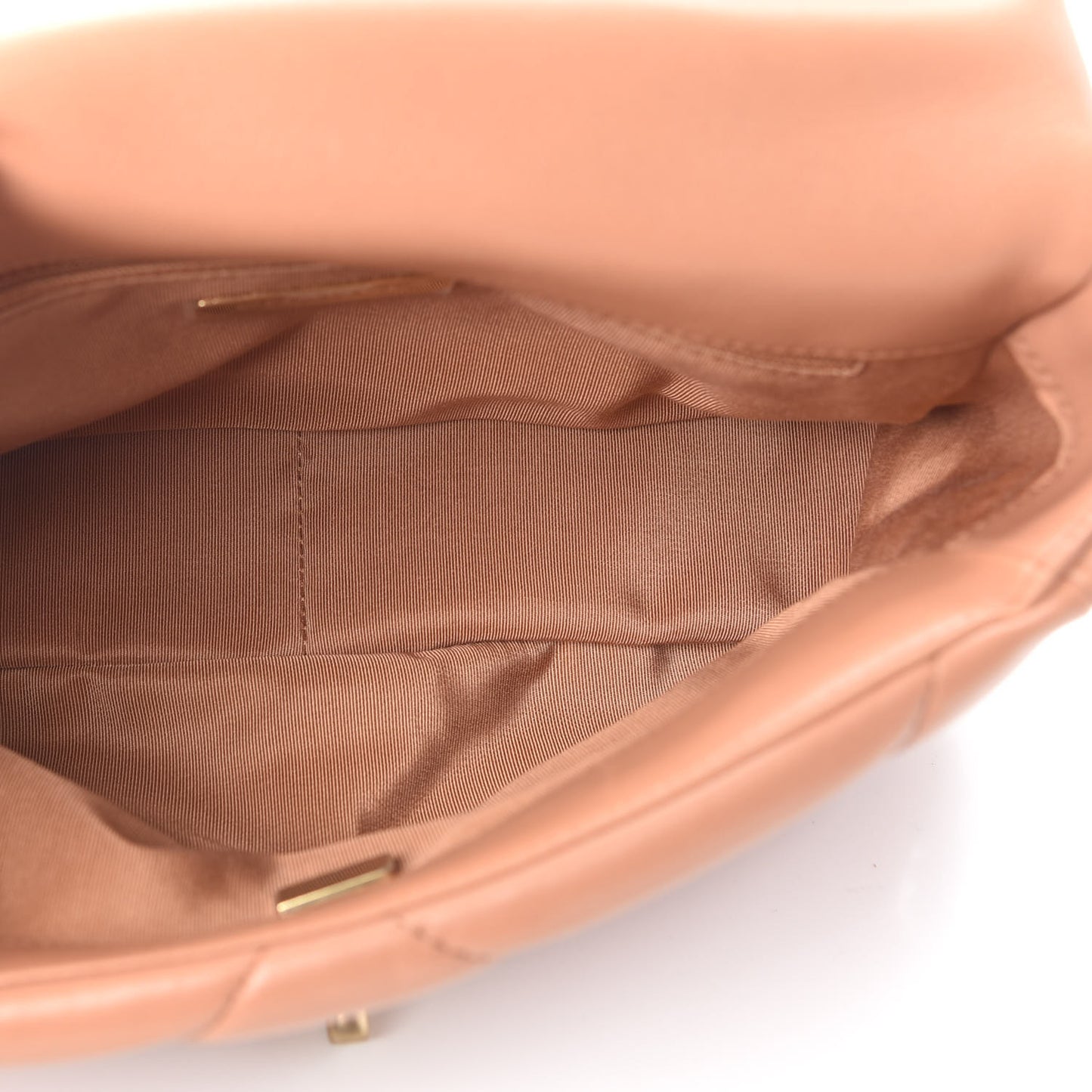 Lambskin Quilted Medium Chanel 19 Flap Brown
